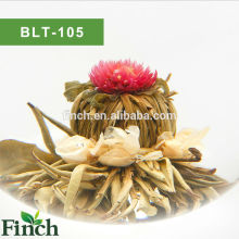 BLT-105 Handmade Flavor Flower Blooming Tea Ball With Gomphrena Globosa Jasmine Flowers